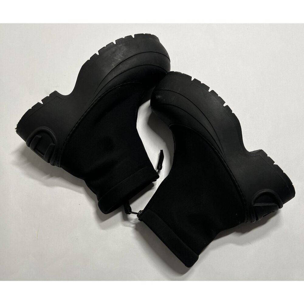 Diesel D-Donald CH Rubber Trimmed Ankle Boots in Black - Picture 6 of 9